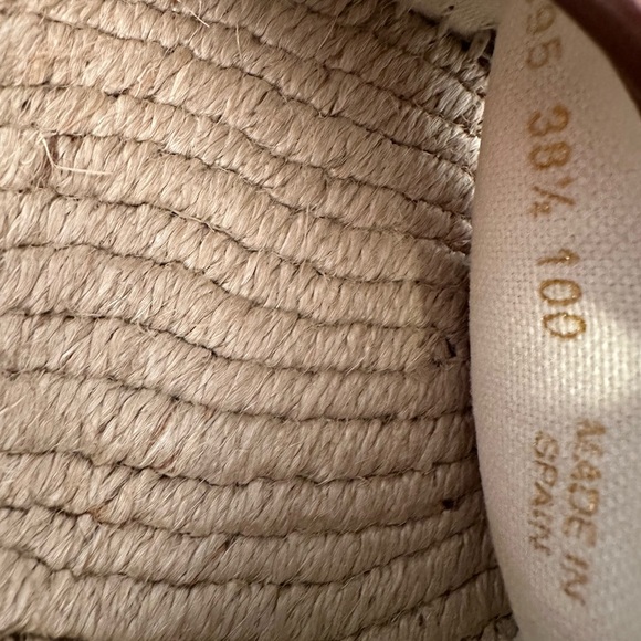 Gucci Denim/Leather Espadrille Wedges - Picture 8 of 9